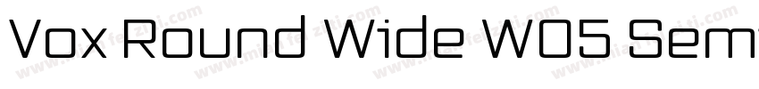 Vox Round Wide W05 Semibold字体转换
